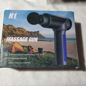 H1 Black and Blue Massage Gun